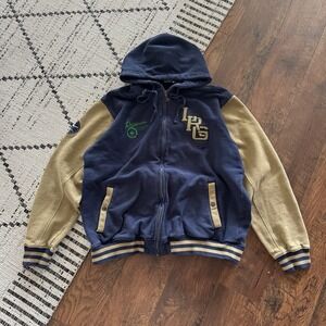 Vintage LRG Lifted Research Group Zip Up Hoodie Mens 2XL Varsity Navy Y2K 00s